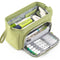 Professional Pencil Pen Case with High Capacity and Easy Grip Handle, Green